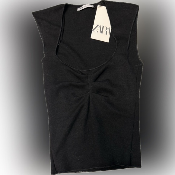 Zara Tops - Zara Black Sleeveless Top | Sz S